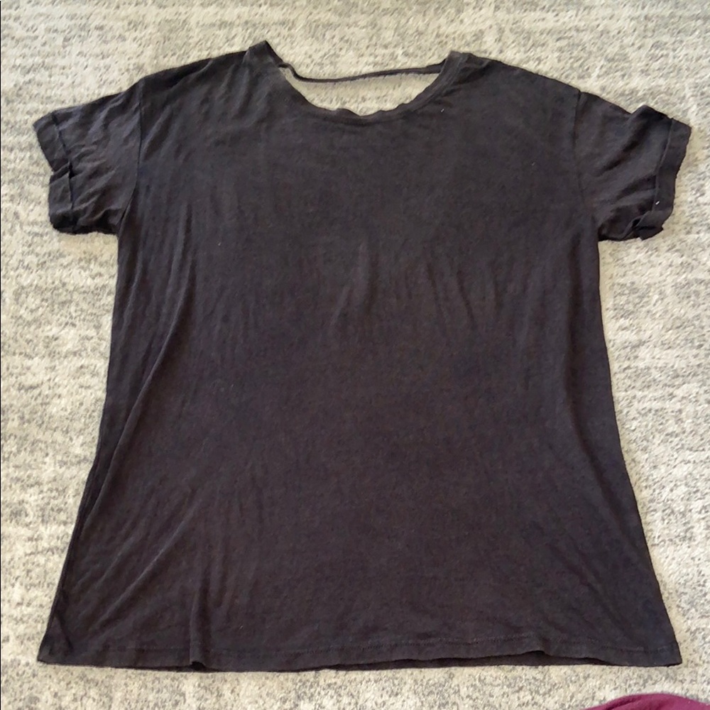 GET 4 $5 😊 Forever 21 Black Relaxed Fit Short Sleeve Tee